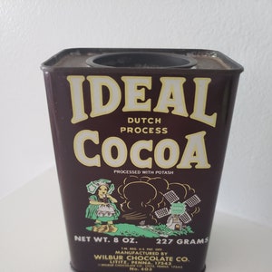 Original cacao soluble en lata vintage