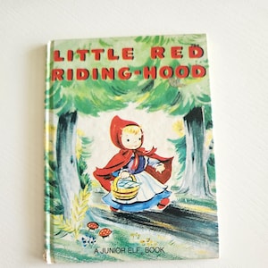 Little Red Riding Hood Illustrations by Esther Friend { 1950 } Vintage Children's Books -- Fairy Tale Picture Book -- Baby Shower Book