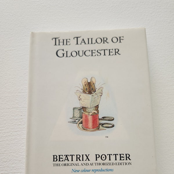 The Tailor Of Gloucester by Beatrix Potter -- Vintage Children Book -- Baby Shower Gift -- Picture Book -- Bedtime Stories -- Animal Fiction
