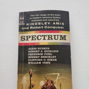 Spectrum by Kingsley Amis & Robert Conquest -- 1963 Vintage Science Fiction Paperback Novels -- Sci-Fi Thriller -- Adult Fantasy Fiction