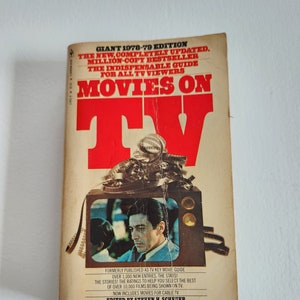 Movies On TV Giant 1978-79 Edition -- Vintage Movie Paperback Book -- Movie Literature -- Guide To Movies On TV -- Movie Critic Buff Gifts
