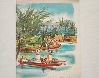 Vintage 1970 Polynesian Cultural Center Travel Brochure