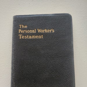 The Personal Worker's Testament { 1950s } Christian Literature -- Vintage Religious Books -- Religious Studies