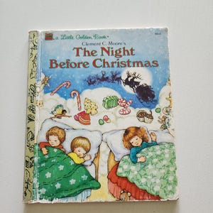 The Night Before Christmas by Clement C. Moore { 1991 } Vintage Children&#39;s Little Golden Book -- Classic Christmas Books -- Picture Books