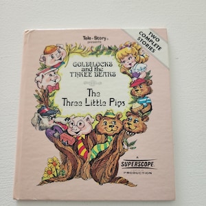 Superscope Storybooks Tele-Story Presents Two Complete Stories Goldilocks & Three Bears And The Three Little Pigs By Rex Irvine