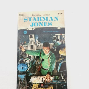 Starman Jones By Robert A. Heinlein -- 1968 Vintage Science Fiction Paperback Novels -- Fantasy Alien Novels - Sci-Fi Thriller Books