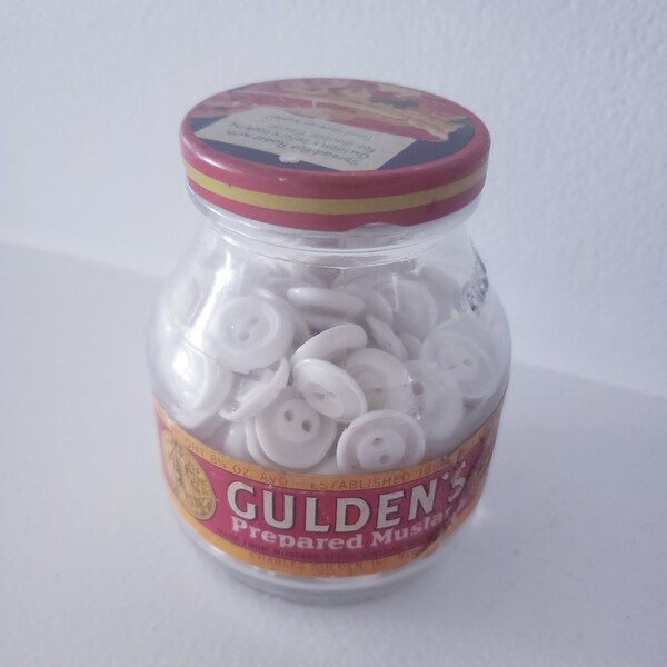 Glass Mustard Jar Etsy