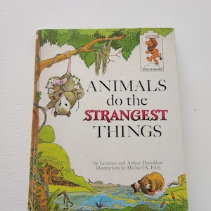 Animals Do The Strangest Things by Leonora & Arthur Hornblow { 1964 }Vintage Children&#39;s Book -- Picture Book -- Learning About Animals