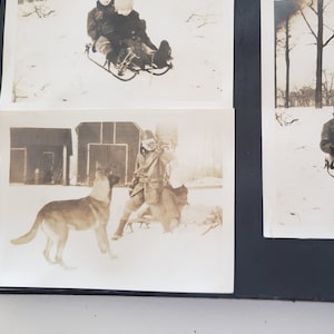 Antique Photograph Album Filled With Photos -- Black & White Wall Art -- Old Scrapbook -- Collection Of Vintage Photos -- Family Photo Album