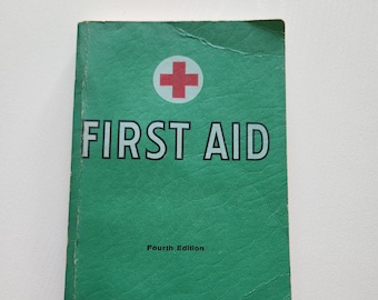 Vintage Red Cross First Aid Book – 1969 Medical Guide