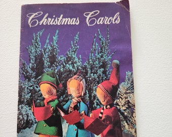 Vintage Christmas Carols Booklet -- Christmas Caroling Songs -- Vintage Christmas Sheet Music -- Carolers Gift - Christmas Singing Booklet
