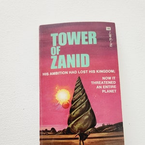 Tower Of Zanid by L. Sprague de Camp { 1972 } Vintage Science Fiction Paperback Novels --  Science Fiction Stories Fictional Planets