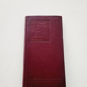 The Unity And Symmetry Of The Bible by John Monro Gibson -- 1896 Antique Religious Book -- Christianity Literature -- Religious Gifts
