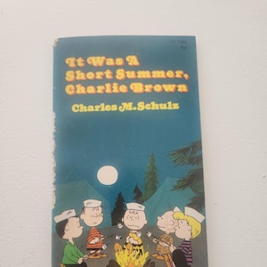 It Was A Short Summer Charlie Brown by Charlies M. Schulz -- 1971 Vintage Children&#39;s Scholastic Book -- The Peanuts Gang - Children Fiction