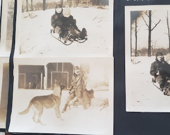 Antique Photograph Album Filled With Photos -- Black & White Wall Art -- Old Scrapbook -- Collection Of Vintage Photos -- Family Photo Album