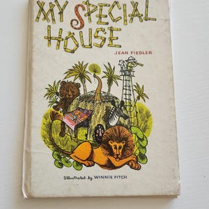 Whitman Big Tell A Tale Book My Special House by Jean Fiedler -- 1966 Vintage Children&#39;s Book -- Retro Illustrations -- Picture Book