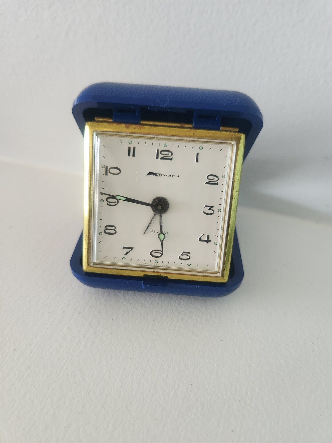 Vintage Kmart Windup Travel Time Alarm Clock Midcentury Travel Clock