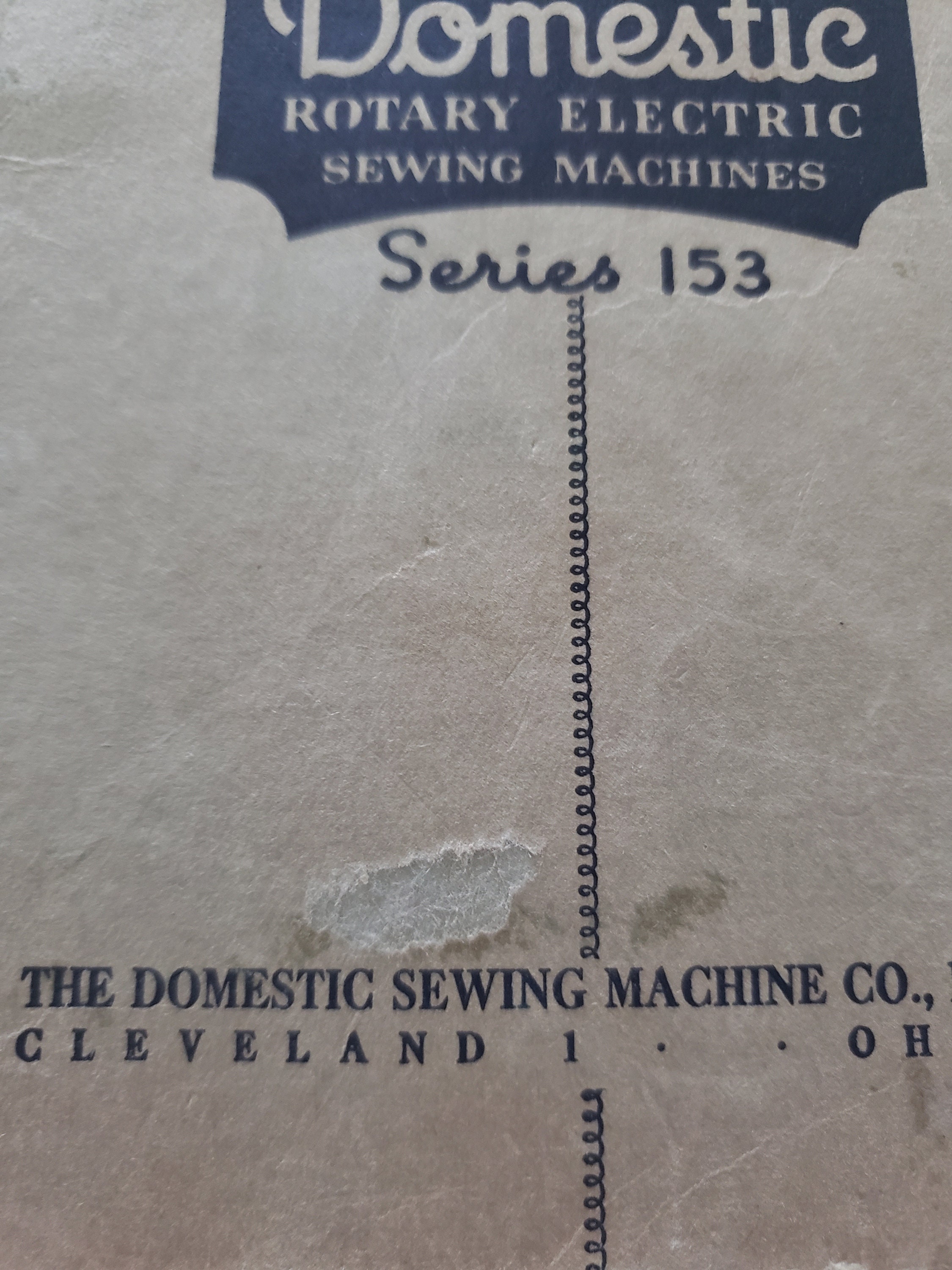 Domestic Rotary Electric Sewing Machine Manual Instructions. Etsy
