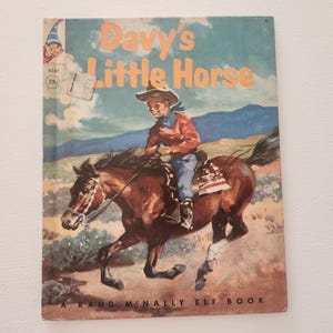 Davy&#39;s Little Horse by Louise Lawrence Devine -- 1956 Vintage Children&#39;s Book -- Baby Shower Book -- Horse Fiction -- Bedtime Stories