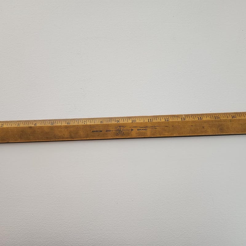 Vintage Wooden Ruler - Etsy