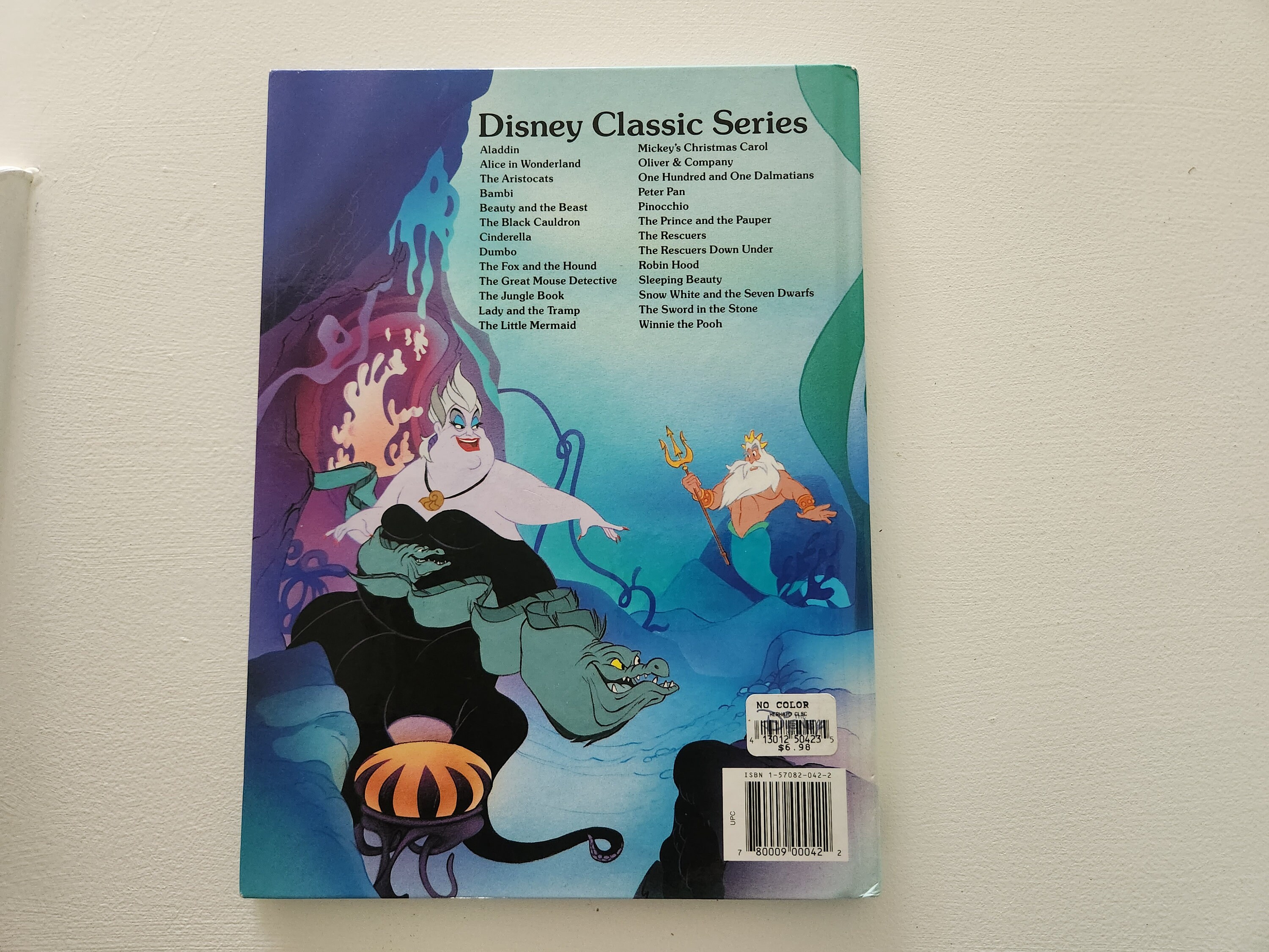 Walt Disney's the Little Mermaid --1994 Vintage Children's Walt Disney's the Little Mermaid --1994 Vintage Children's