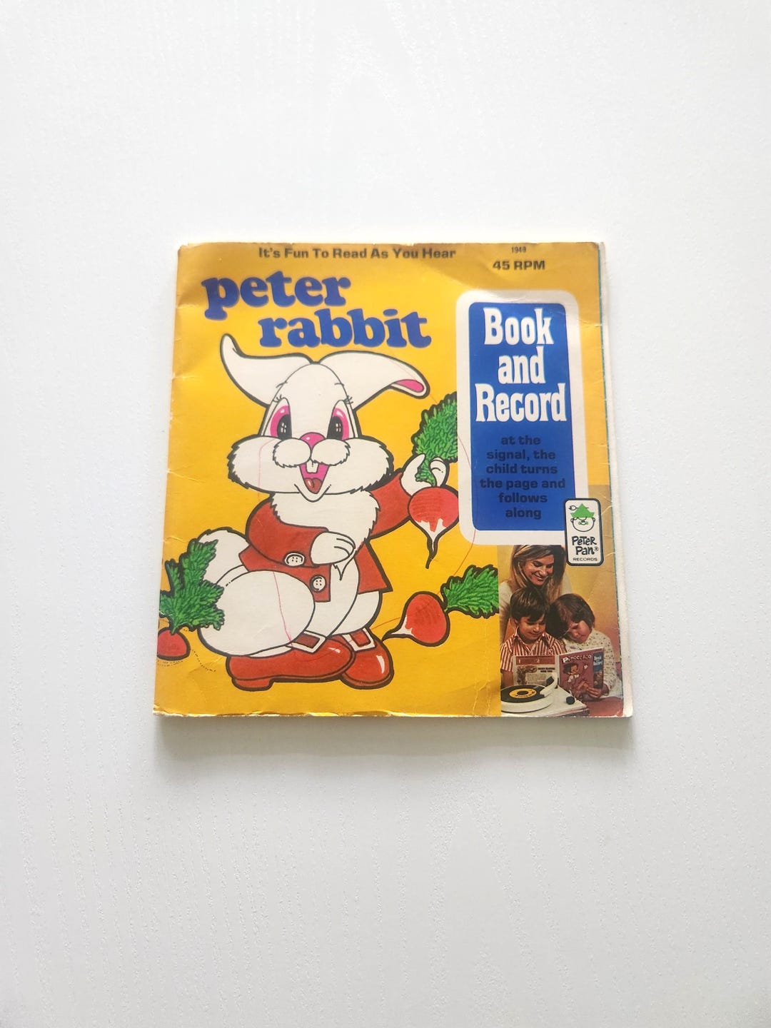 Peter Rabbit 45 Rpm Record Vintage Peter Rabbit Book and 45 RPM Record - 1971 Children's Story - Etsy
