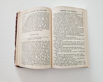 A Child's History Of England by Charles Dickens -- Antique Classic Literature -- Book Enthusiast Gift