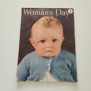 Vintage Woman&#39;s Day Magazine November 1941 -- Magazine Back Issue - Women&#39;s Periodical - Vintage Advertising Ads - Vintage Reading Material