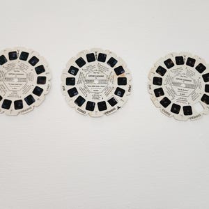 Vintage View Master Reels - Captain Kangaroo The Bunny Rabbit Hunt View Master Slides - View Master Movie Disc 3D Animation Movie Slide Toy
