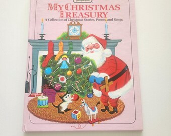 Vintage 1968 Christmas Story Book - My Christmas Treasury
