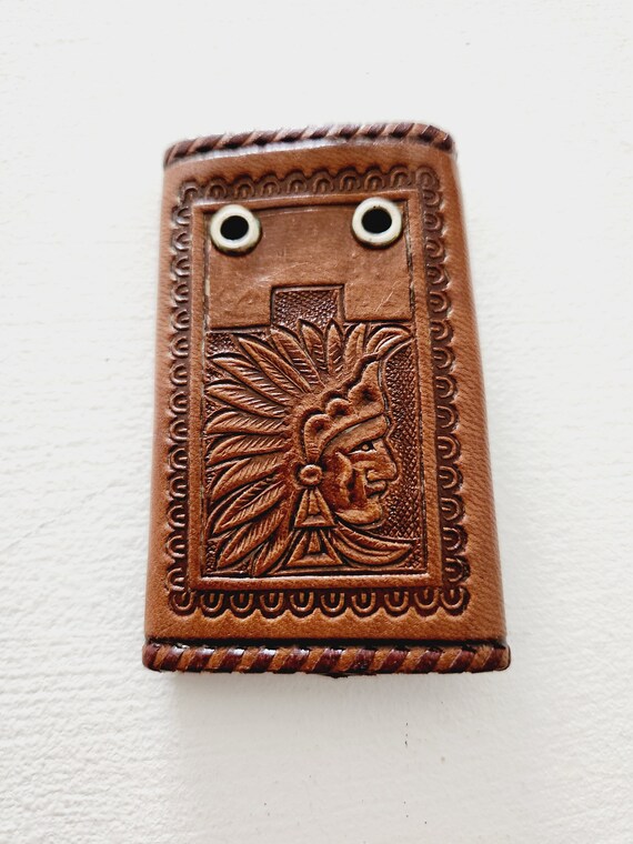 Vintage Genuine Leather Key Wallet -- Vintage Mexico