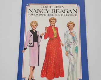 Tom Tierney Nancy Reagan Fashion Paper Dolls – Uncut Vintage Book