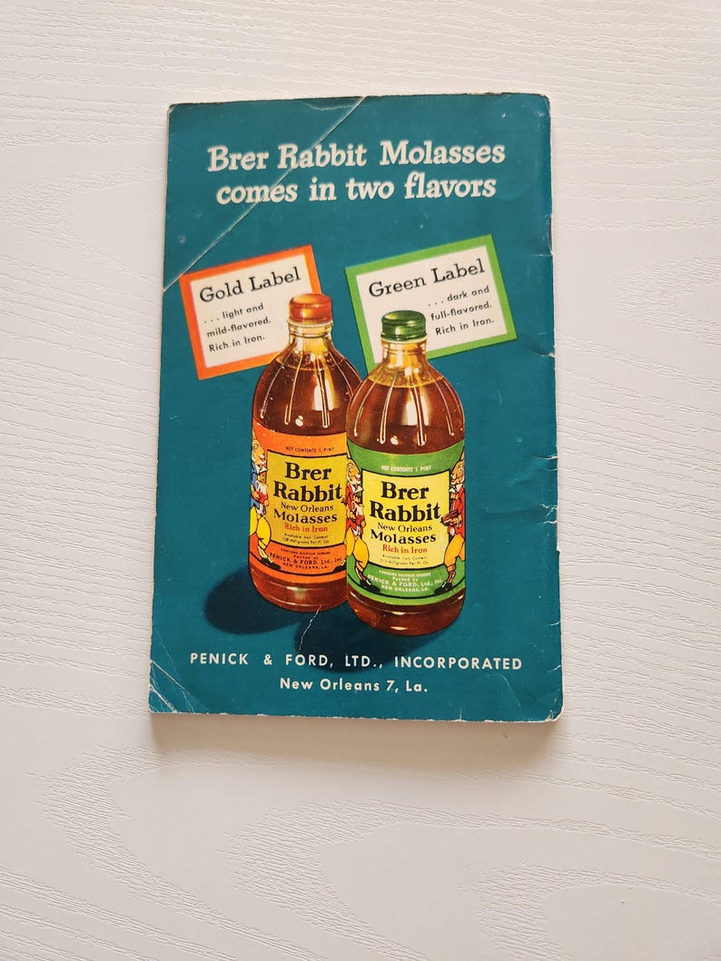 Vintage Brer Rabbits New Orleans Molasses Recipes { 1948 } Advertising ...
