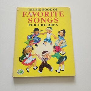 Vintage Children's Song Book - Etsy