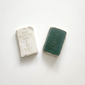 Vintage Religious Mini Books -- One Solitary Life And The Words Of Jesus & A Little Book Of Comfort by David Cook