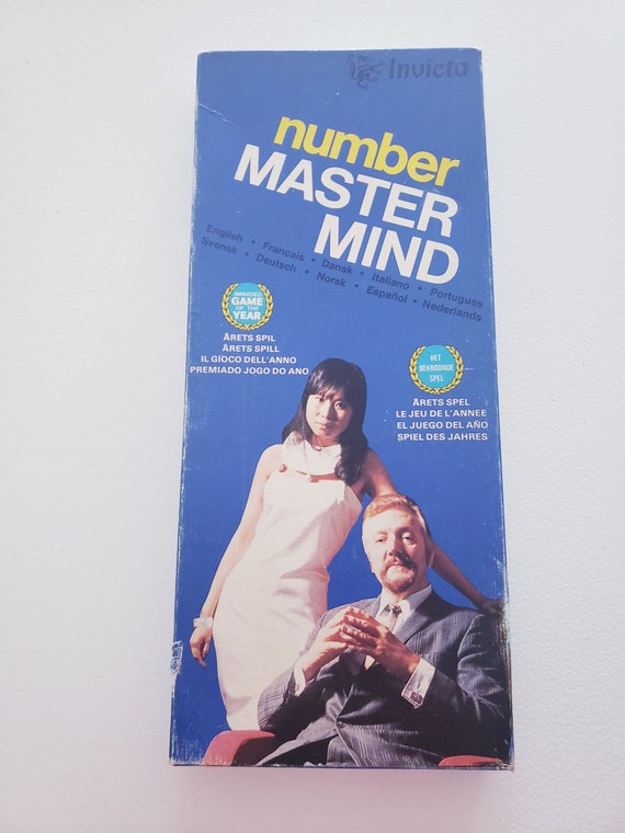Vintage Board Games 1970s Invicta Number Master Mind Game Hidden Code Games  of Mental Skil Two-player Games Family Game Night 