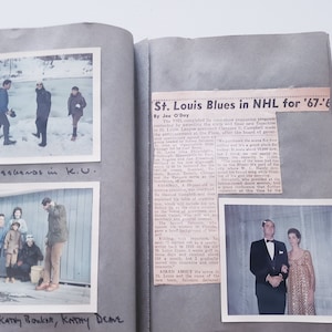 Vintage Photograph Album -- Handmade Scrapbook Full Of Ephemera & Photos  -- Junk Journal Scrapbook Ephemera -- Instant Photo Collection