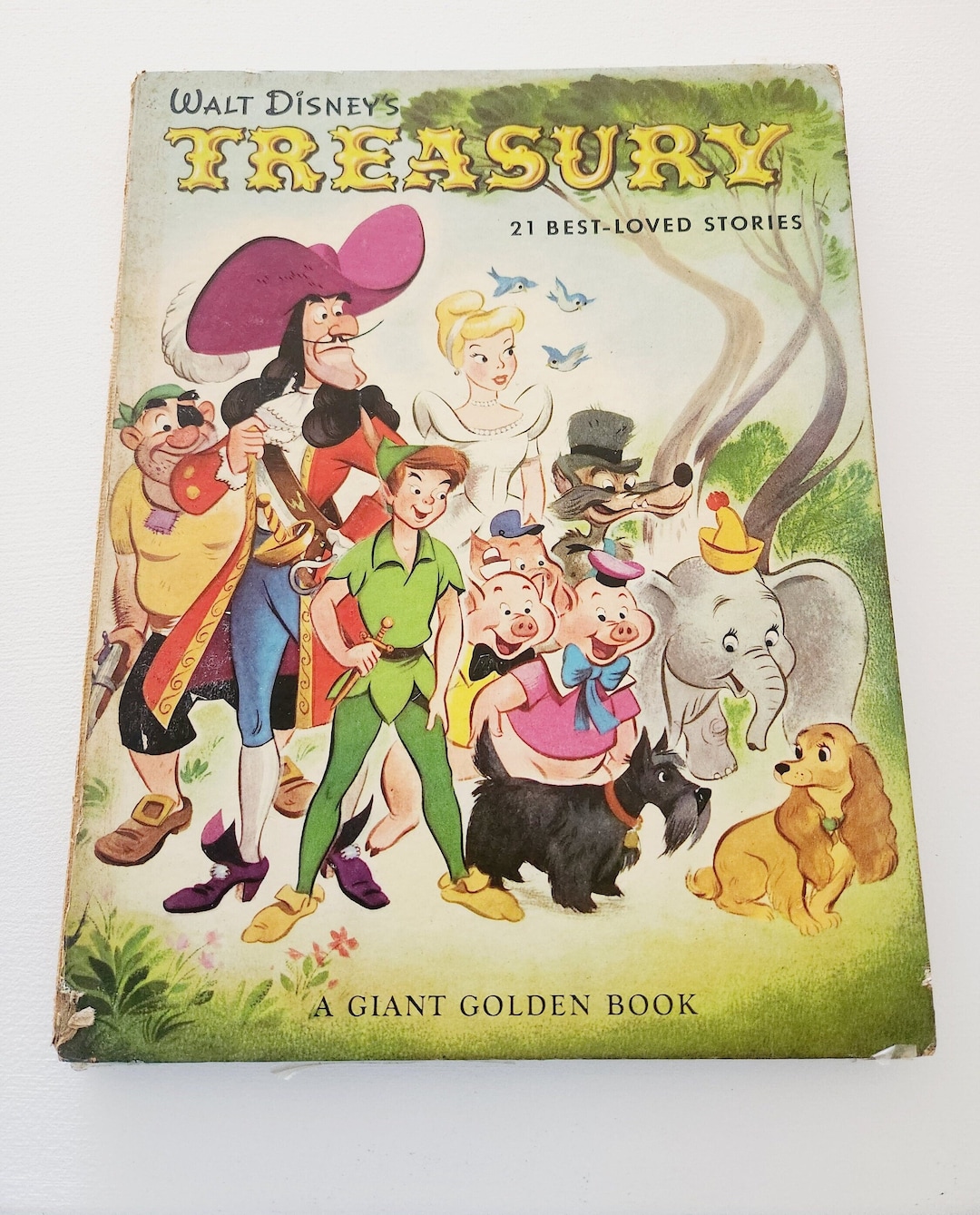 Walt Disney's Treasury 1950s Rare Vintage Children's Book Collectible