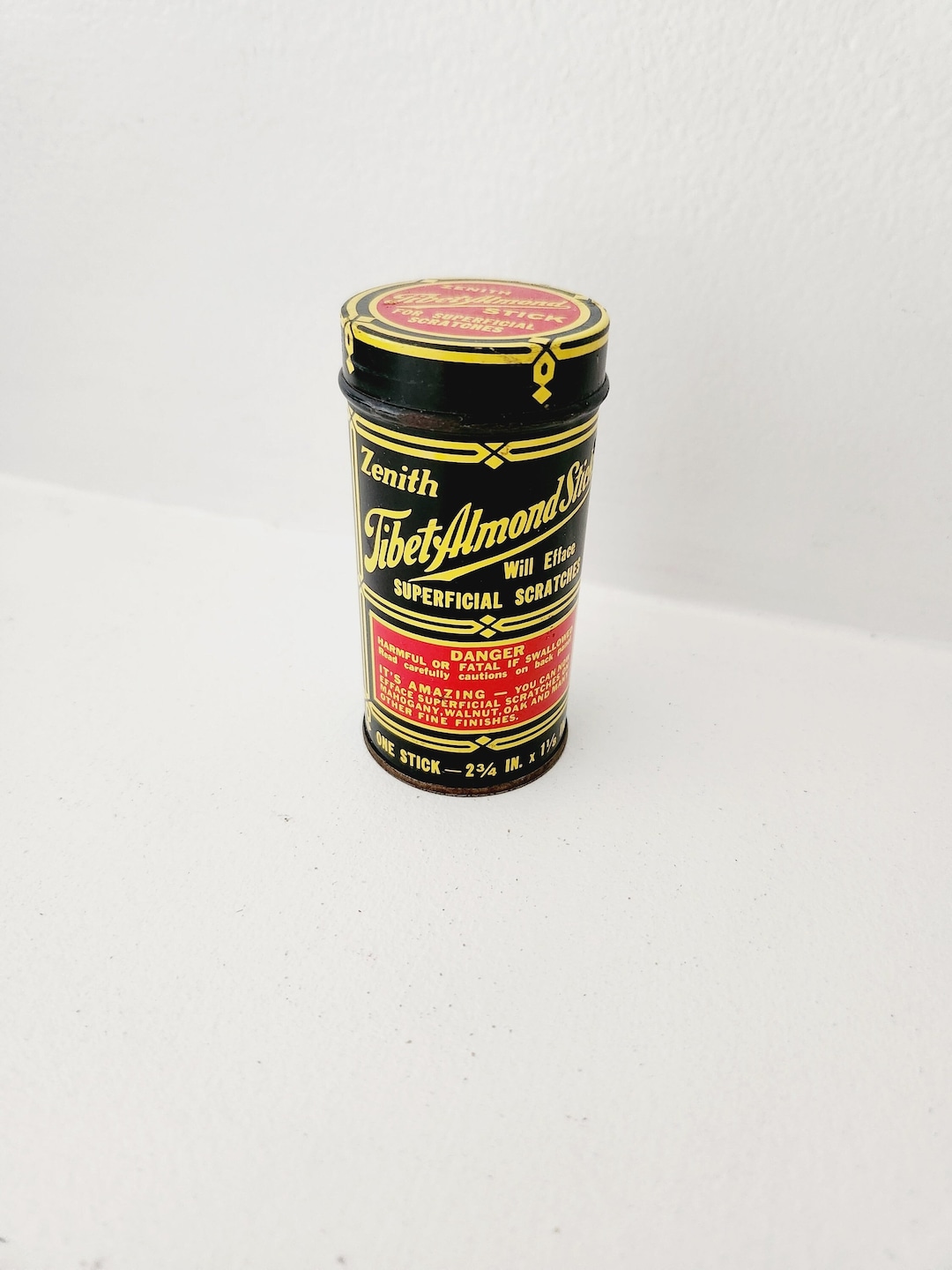 Vintage Zenith Tibet Almond Stick With Contents Advertising Etsy