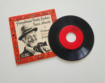 Vintage Pennsylvania Dutch Spoken Here Abouts by Professor Schnitzel { 1961 } Vinyl Records