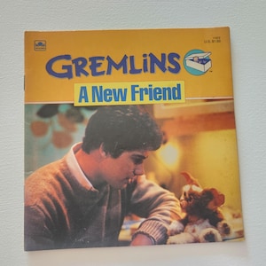 Gremlins A New Friend by Michael Neal -- 1984 Vintage Children&#39;s Records -- Gremlins Movie Story Book -- 1980s Movie Nostalgia