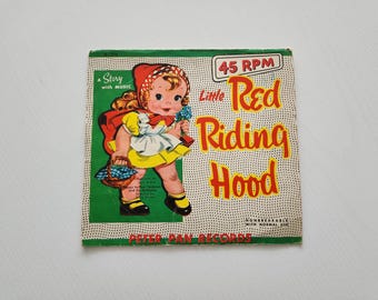 Little Red Riding Hood Record -- Vintage Children's Records { 1953 } Kids Music