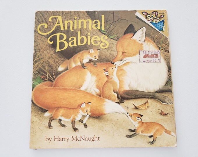 Animal Babies by Harry Mcnaught. Vintage Children's Book, Animal