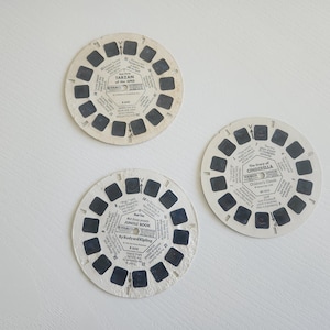 Vintage View Master Reels -- Classic Cinderella, Jungle Book Slides - View Master Movie Disc - Retro Movie Slide Toy -- Nostalgic Toys