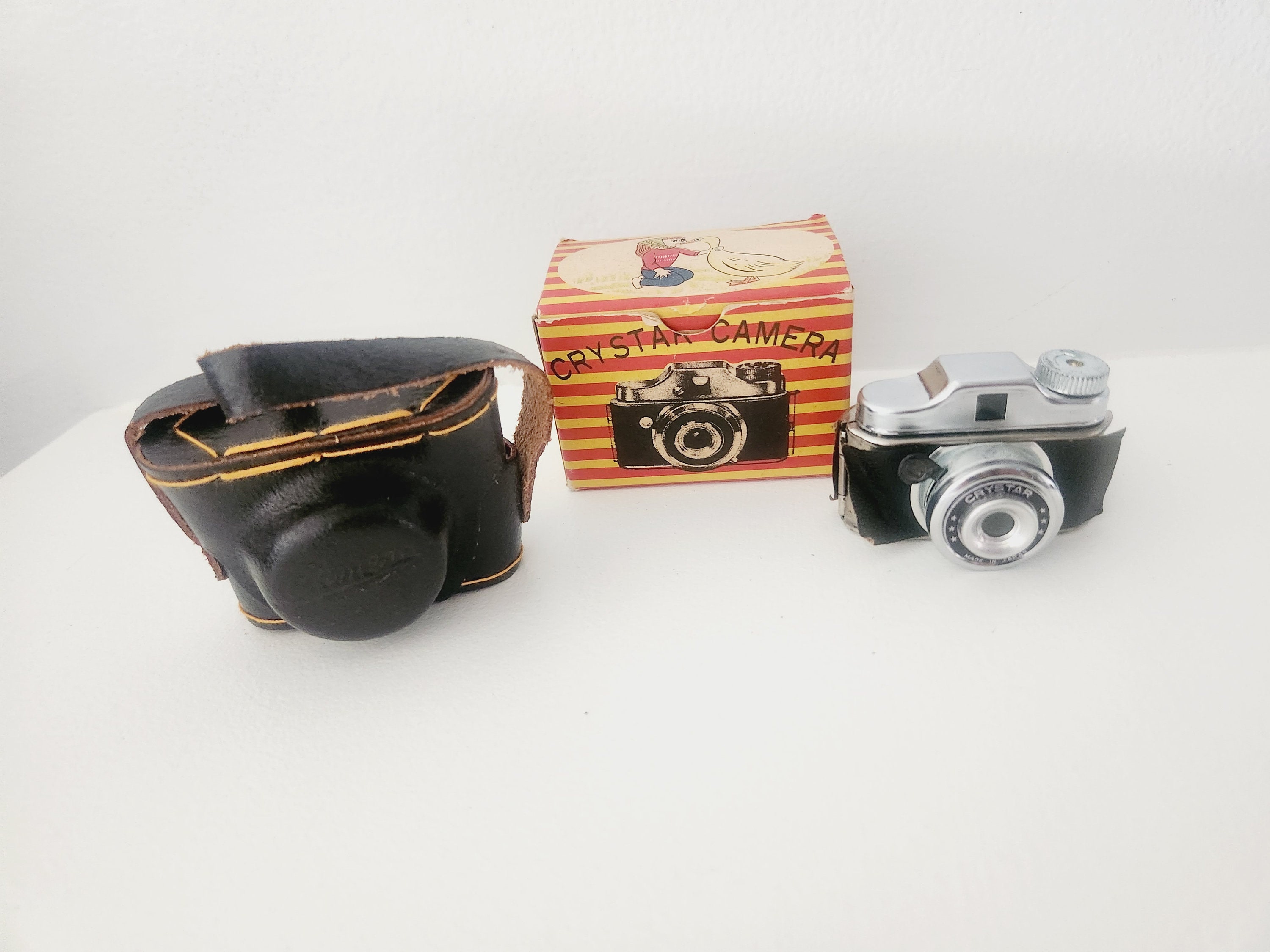 Crystar Camera Mini Spy Camera With Original Leather Case in