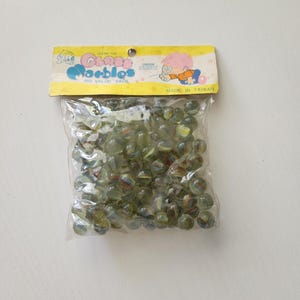 Vintage Colorful Glass Marbles { Big Value Pack } Retro Toy Game
