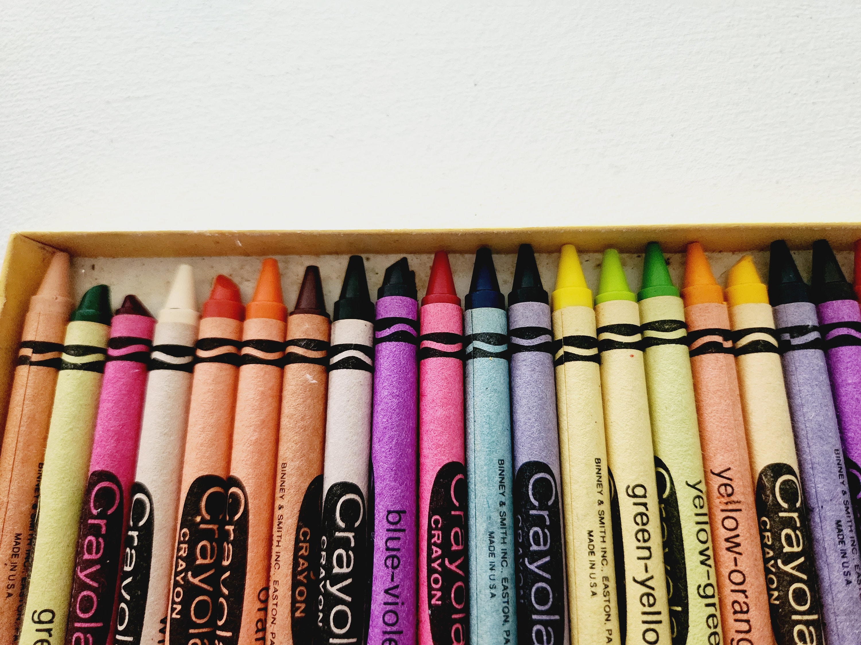 Vintage Binney & Smith Crayola Crayons Flat Box NO. 241 Vintage Crayola  Crayons Vintage Children Color Crayons Collector Crayons 