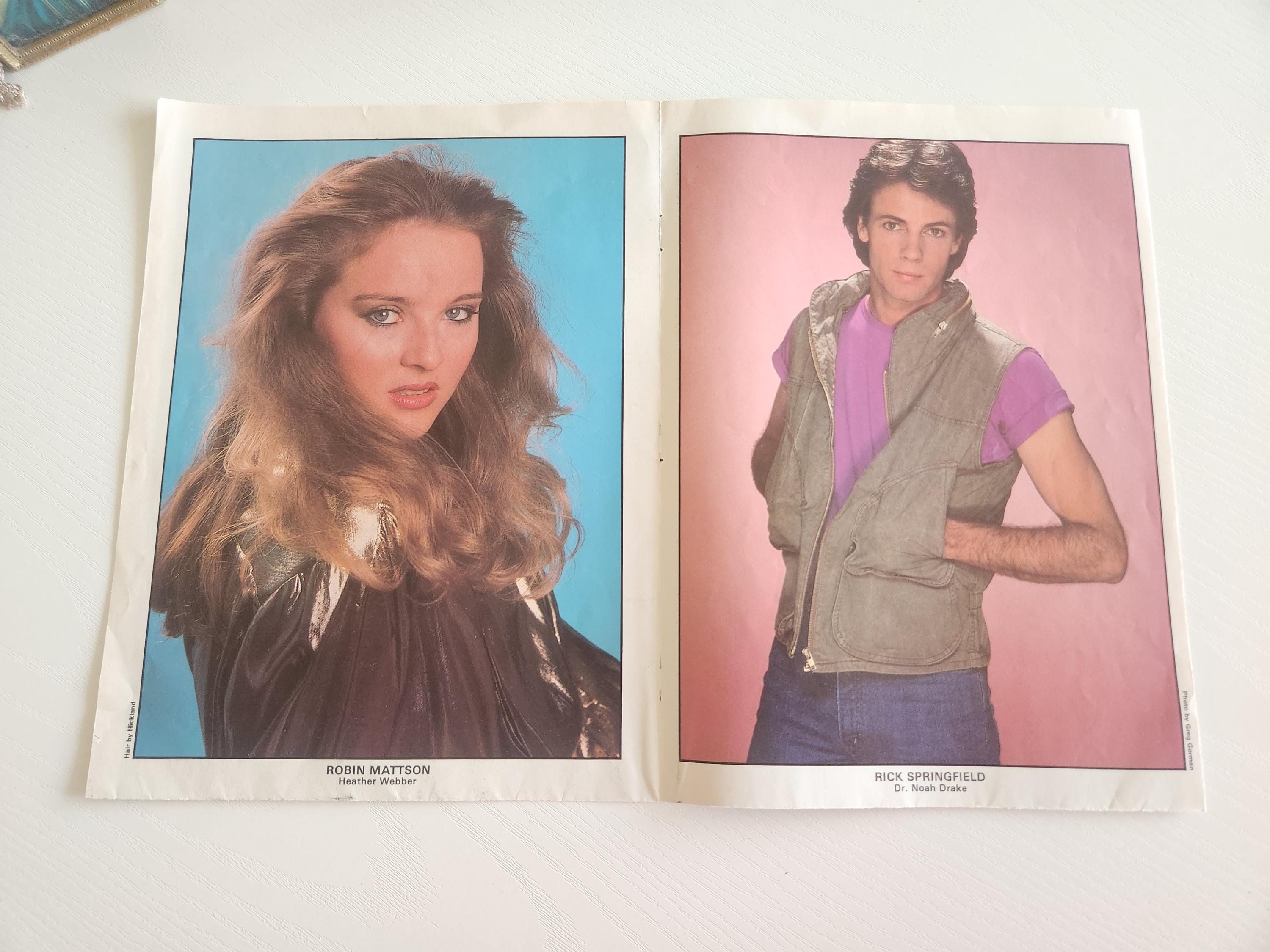 Vintage 80s General Hospital Posters – Soap Opera Cast, Teen Wall