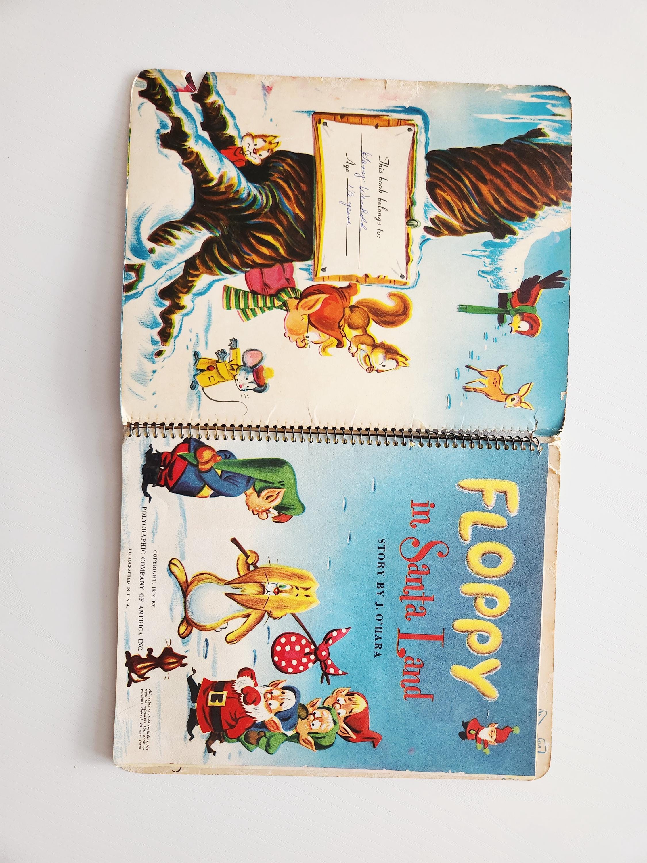 Floppy in Santa Land by J. O'hara { 1957 } Vintage Children