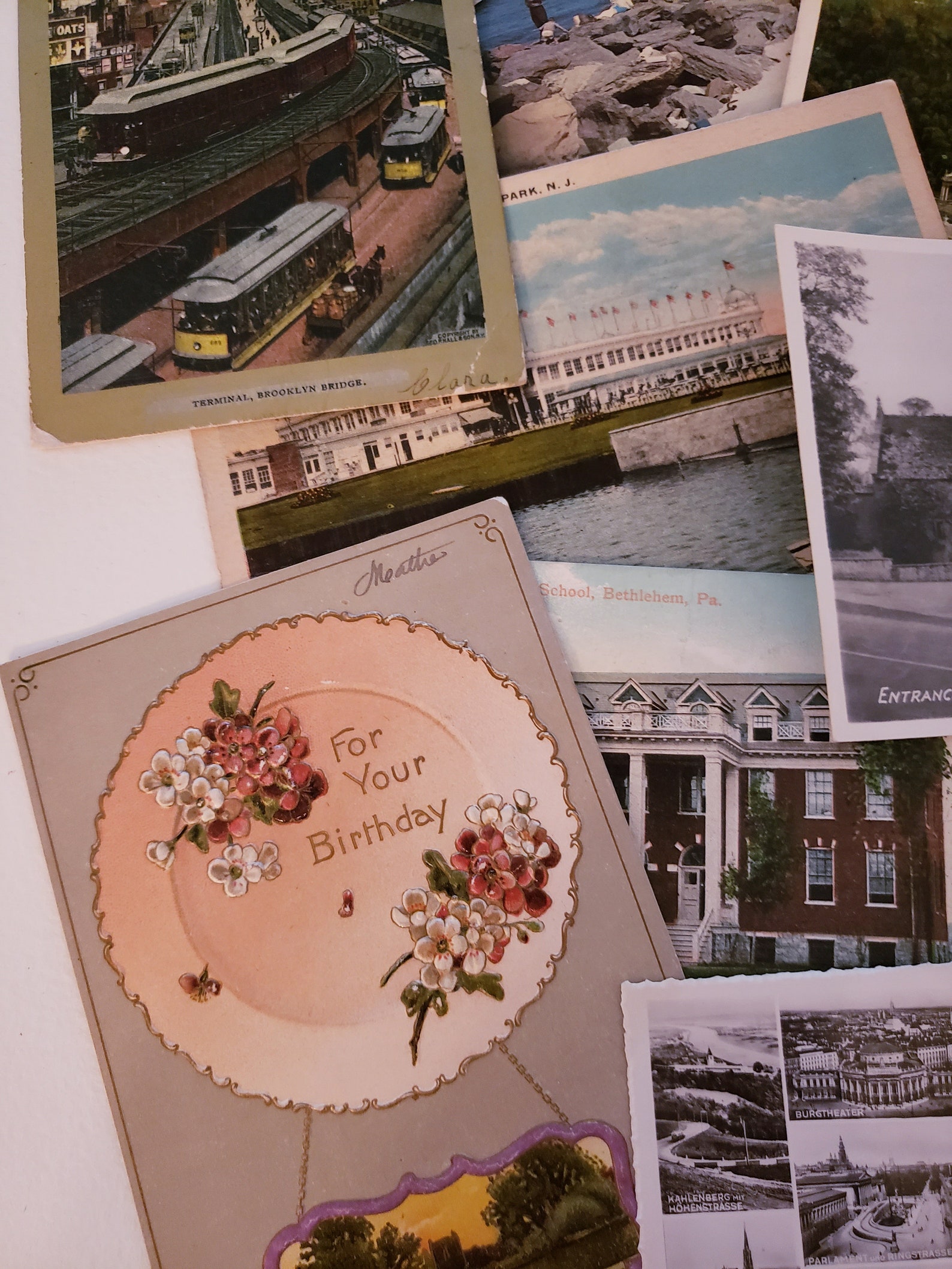 Vintage Postcard Lot Travel Souvenir Cards Ephemera Pack Etsy